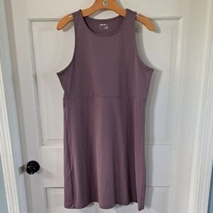 Eddie Bauer Sleeveless Active Tank Dress Purple Plum Medium Athleisure Sporty